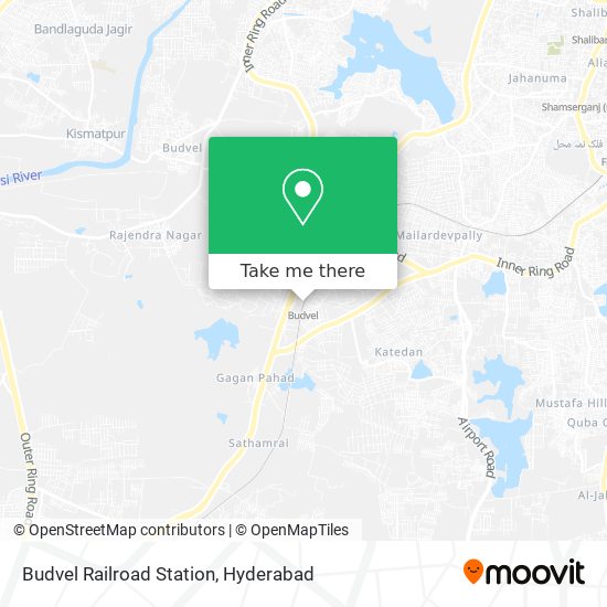 Budvel Railroad Station map