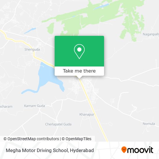 Megha Motor Driving School map