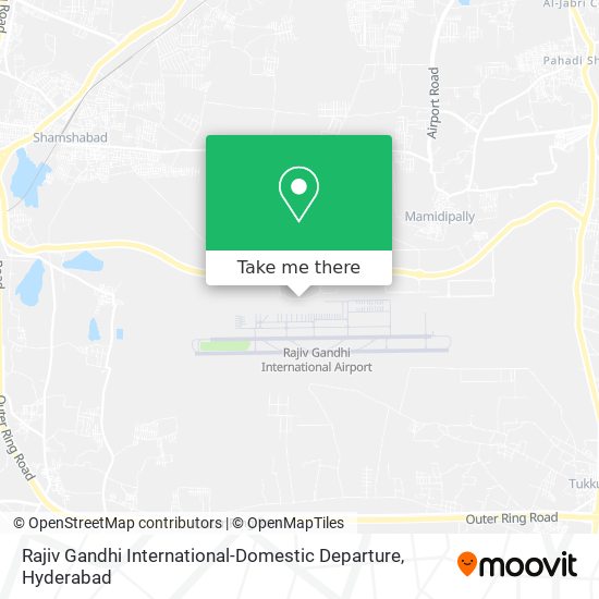 Rajiv Gandhi International-Domestic Departure map