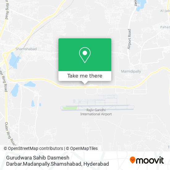 Gurudwara Sahib Dasmesh Darbar.Madanpally.Shamshabad map