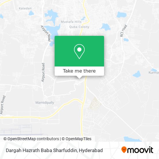 Dargah Hazrath Baba Sharfuddin map