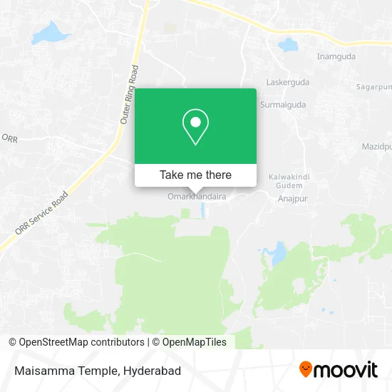 Maisamma Temple map