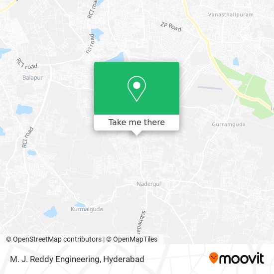 M. J. Reddy Engineering map