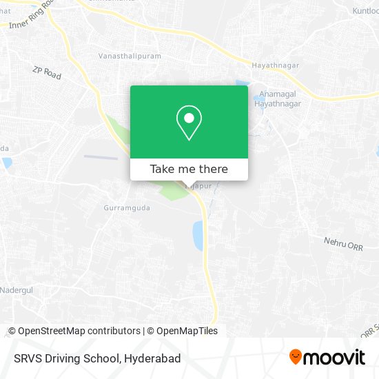SRVS Driving School map
