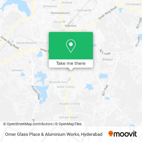 Omer Glass Place & Aluminium Works map