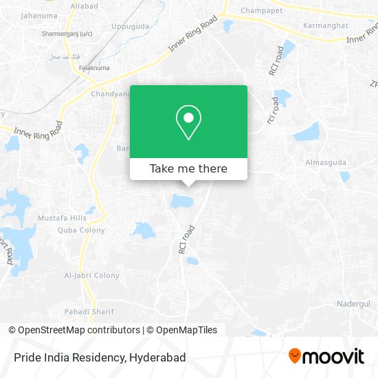 Pride India Residency map