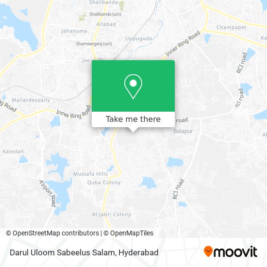 Darul Uloom Sabeelus Salam map