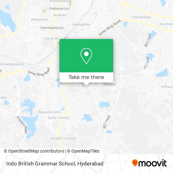 Indo British Grammar School map