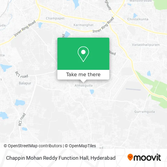 Chappin Mohan Reddy Function Hall map
