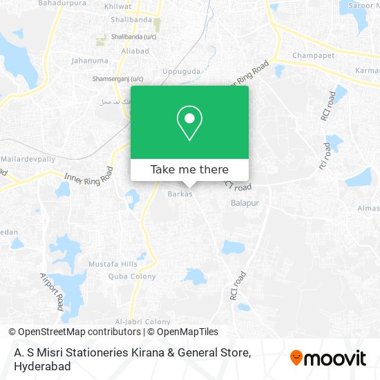 A. S Misri Stationeries Kirana & General Store map
