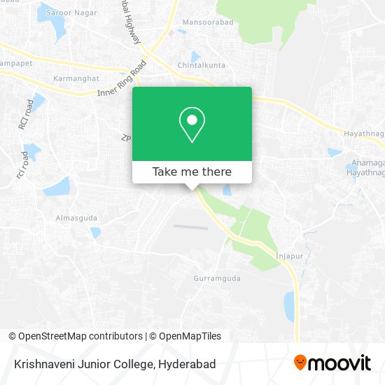 Krishnaveni Junior College map
