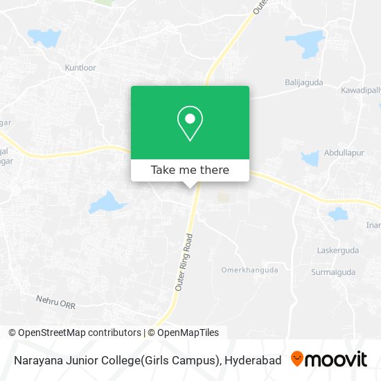 Narayana Junior College(Girls Campus) map