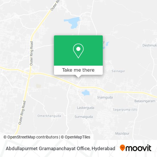 Abdullapurmet Gramapanchayat Office map