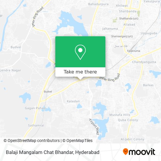 Balaji Mangalam Chat Bhandar map