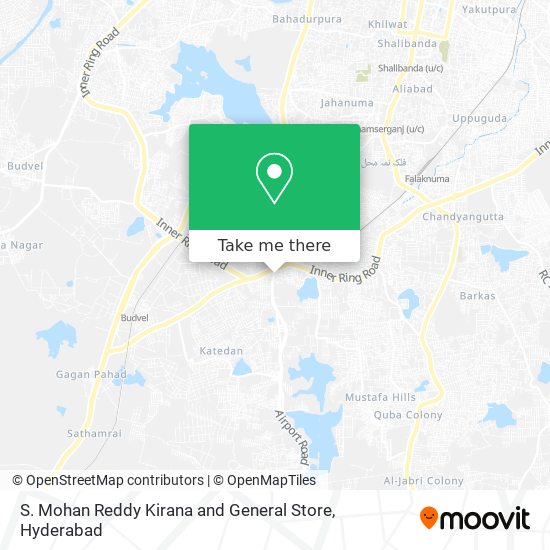 S. Mohan Reddy Kirana and General Store map