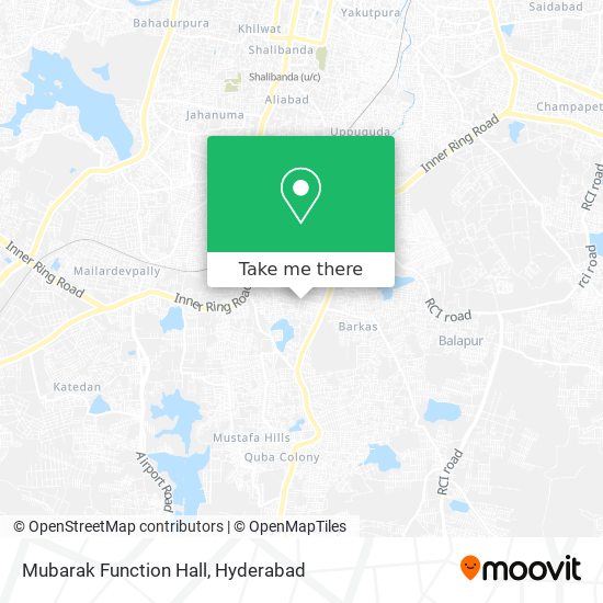 Mubarak Function Hall map