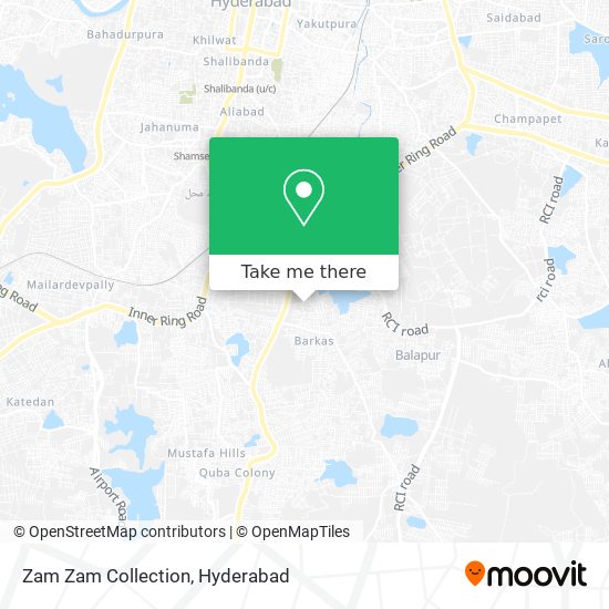 Zam Zam Collection map