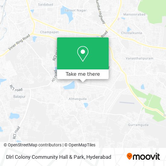 Dlrl Colony Community Hall & Park map