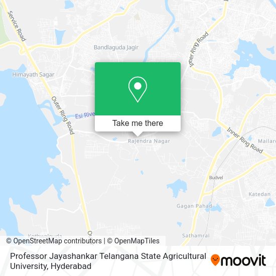 Professor Jayashankar Telangana State Agricultural University map
