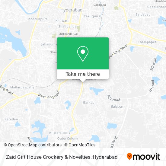 Zaid Gift House Crockery & Novelties map