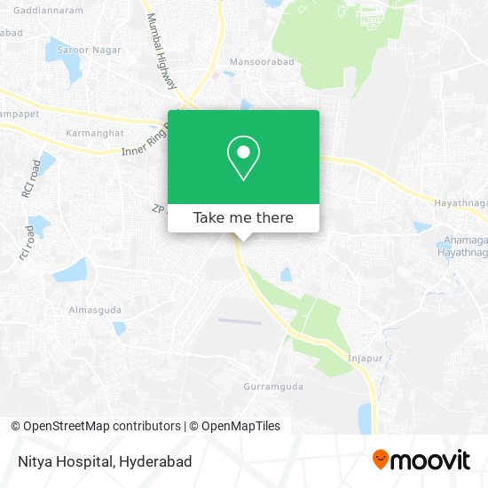 Nitya Hospital map