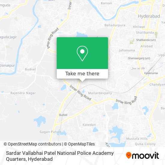 Sardar Vallabhai Patel National Police Academy Quarters map