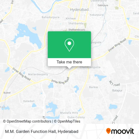 M.M. Garden Function Hall map