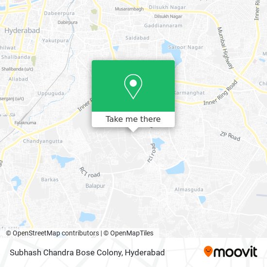 Subhash Chandra Bose Colony map