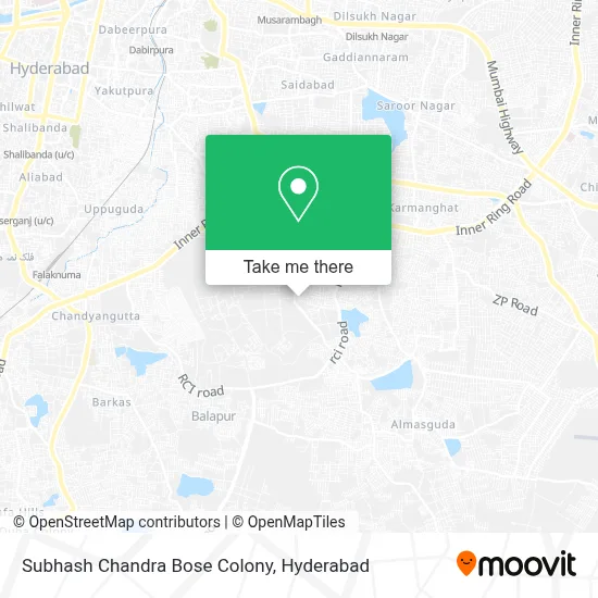 Subhash Chandra Bose Colony map