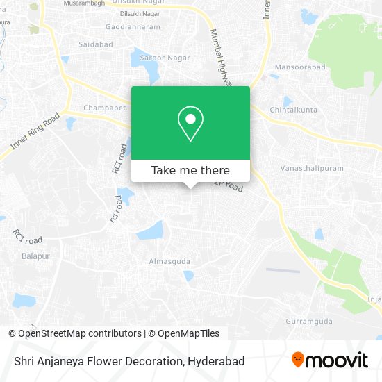 Shri Anjaneya Flower Decoration map