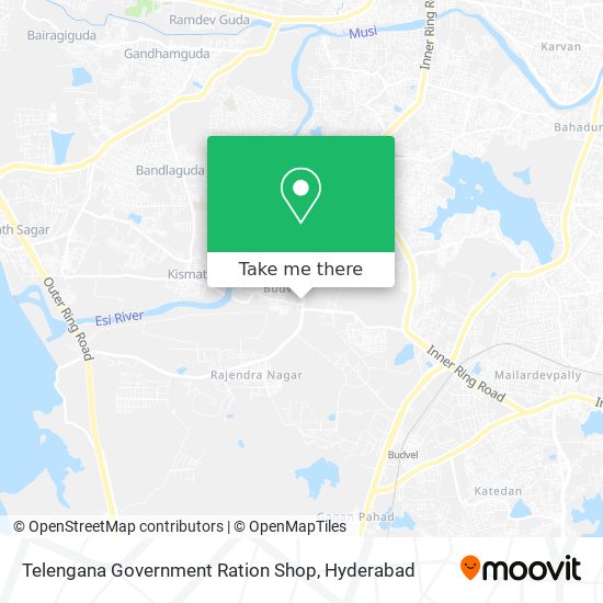 Telengana Government Ration Shop map