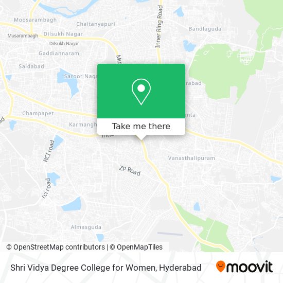 Shri Vidya Degree College for Women map