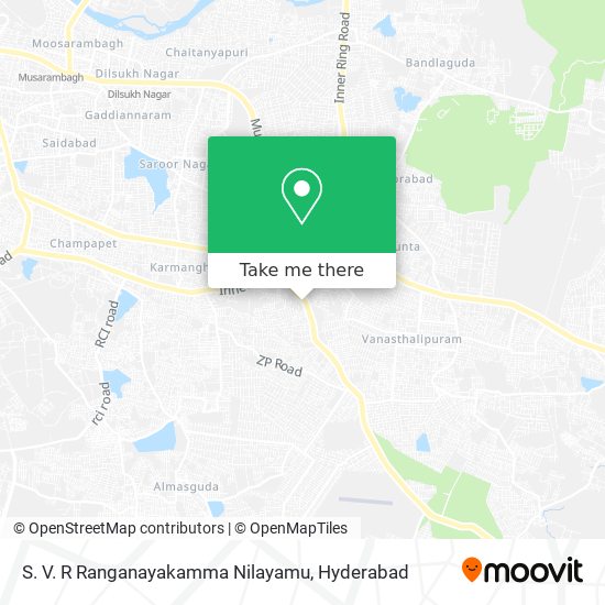 S. V. R Ranganayakamma Nilayamu map