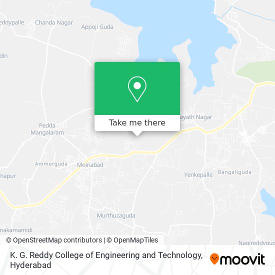 K. G. Reddy College of Engineering and Technology map