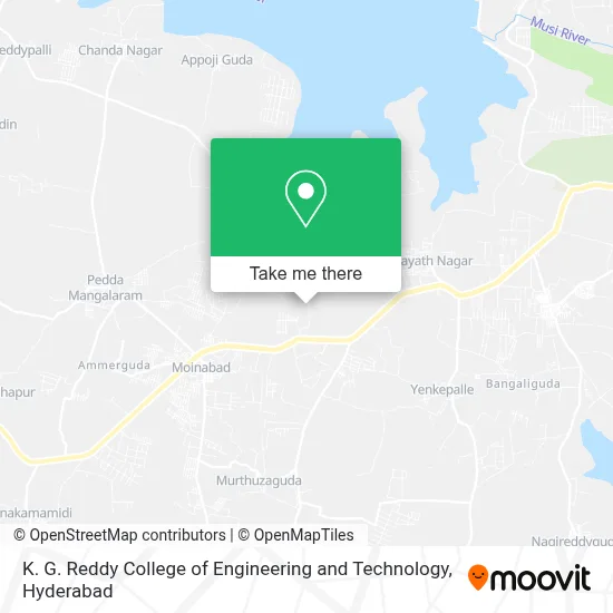 Map Bn Reddy How to Get to K. G. Reddy College of Engineering and Technology in ...