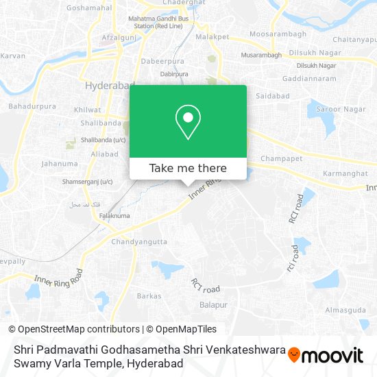 Shri Padmavathi Godhasametha Shri Venkateshwara Swamy Varla Temple map