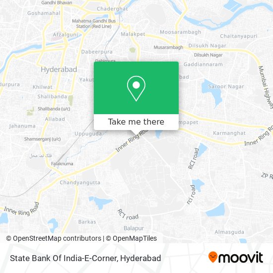 State Bank Of India-E-Corner map