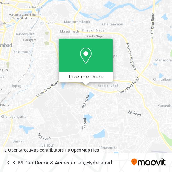 K. K. M. Car Decor & Accessories map