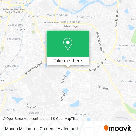 Manda Mallamma Garden's map