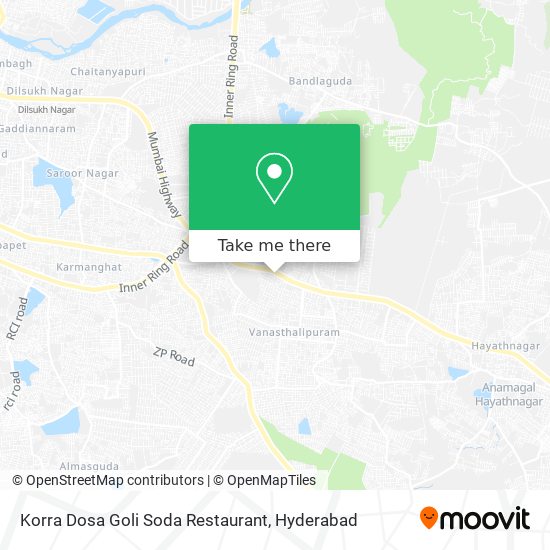 Korra Dosa Goli Soda Restaurant map