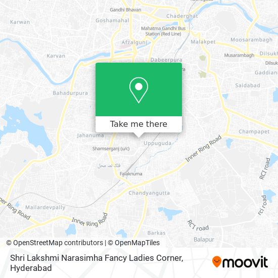 Shri Lakshmi Narasimha Fancy Ladies Corner map