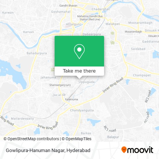 Gowlipura-Hanuman Nagar map