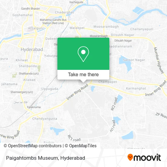 Paigahtombs Museum map