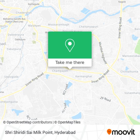 Shri Shiridi Sai Milk Point map