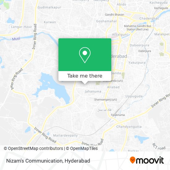 Nizam's Communication map