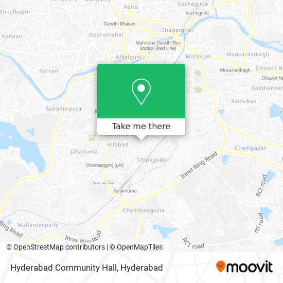 Hyderabad Community Hall map