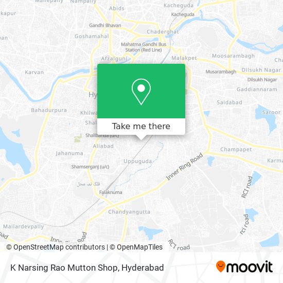 K Narsing Rao Mutton Shop map