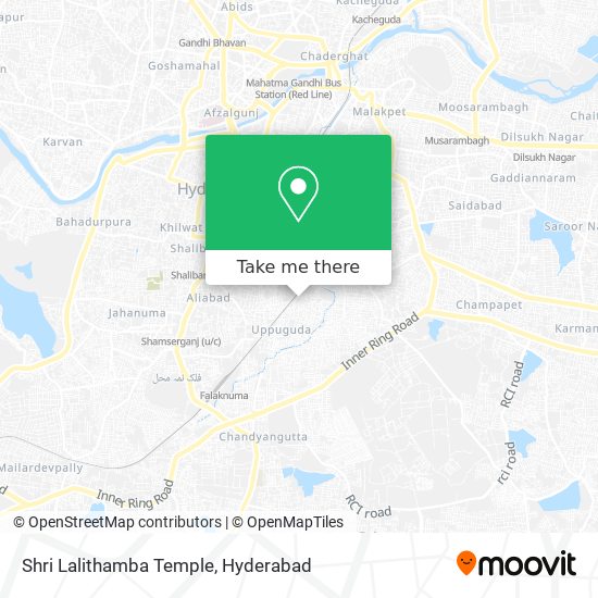 Shri Lalithamba Temple map
