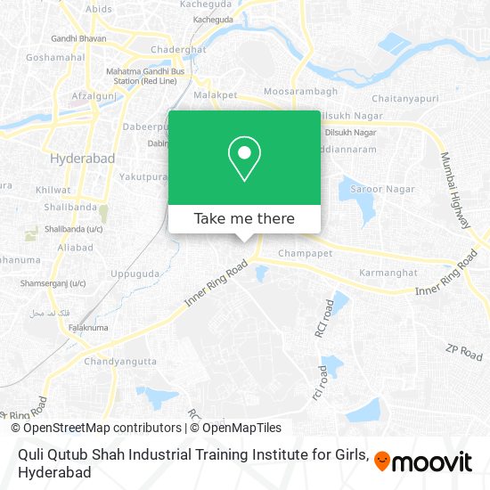 Quli Qutub Shah Industrial Training Institute for Girls map