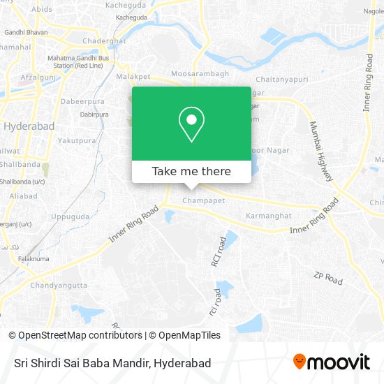 Sri Shirdi Sai Baba Mandir map